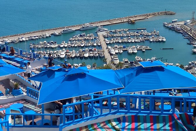 Daytrip Carthage Sidi Bousaid Bardo and Tunis Medina - Sidi Bou Said in an hour: blue-and-white streets, big views, and the village name
