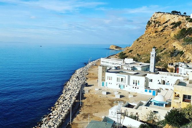 DayTrip to KORBOUS Thalasso-Thermal Bath & Spectacular SEA Cliffs - The best views: Tunis, Carthage, and Sidi Bou Said across the gulf