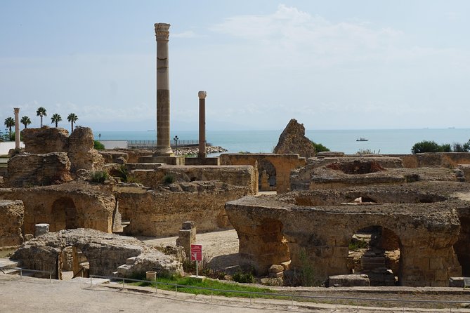 Guided Bike Tour of Carthage Archeological Site in Tunisia - Stop 3, Baths of Antoninus: Roman Power, Sea-Facing Ruins