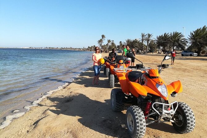 Private 3h00 quad ride on the island of Djerba - The Blue Lagoon swim stop: make it count without rushing