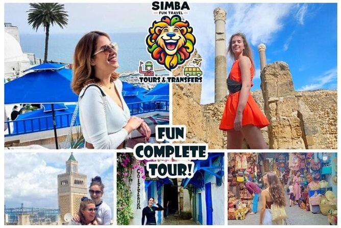 VIP Tour: Tunis Medina/Bardo, Sidi Bou Said, Carthage |PICKUP ALL - Medina of Tunis (Or Bardo Museum): Choose Your Flavor